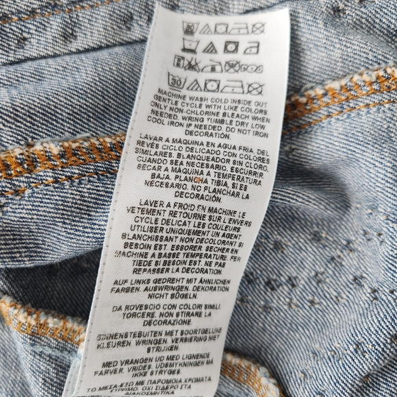 GUESS STUDDED VINTAGE DENIM JACKET SIZE XS - Picture 11 of 14